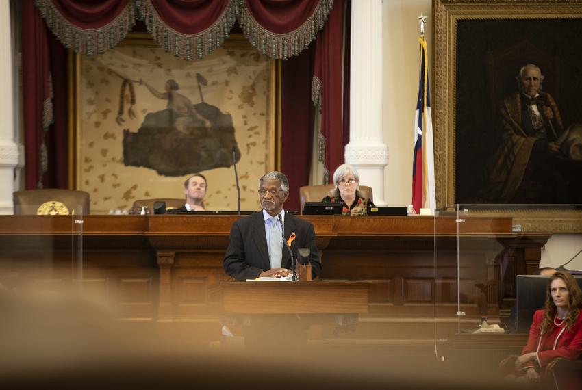 State Rep. Harold V. Dutton Jr., D-Houston, on the House floor on May 5, 2021.